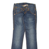 TRUE RELIGION Womens Jeans Blue Slim Straight Stone Wash W24 L30