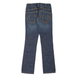 TRUE RELIGION Womens Jeans Blue Slim Straight Stone Wash W24 L30