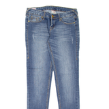 TRUE RELIGION Womens Jeans Blue Slim Skinny Stone Wash W27 L30