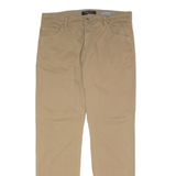 PIERRE CARDIN Deauville Chino Mens Trousers Brown Regular Straight W38 L34