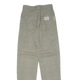 DONOVAN Patterned Chino Womens Twill Trousers Grey Slim Straight 80s W26 L31