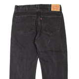 LEVI'S 505 Jeans Mens Black Regular Straight W34 L25
