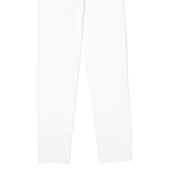 TREND Womens Trousers White Regular Tapered W24 L27