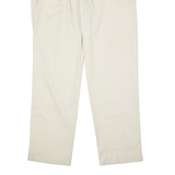 MCGREGOR Pleated Chino Mens Trousers Cream Regular Wide-Leg W39 L34