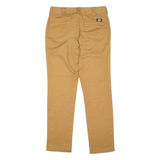 DICKIES Workwear Mens Twill Trousers Brown Slim Straight W30 L32