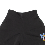 DISNEY Mickey Mouse Womens Sports Shorts Black XS W25