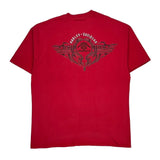 Hawkeye Harley-Davidson Coralville, Ia Harley Davidson Graphic T-Shirt - 2XL Red Cotton