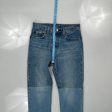 501 Levis Double Knee Jeans - 30W 30L Blue Denim