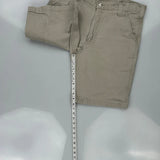 Carhartt Carpenter Shorts - 34W 10L Khaki Cotton Blend