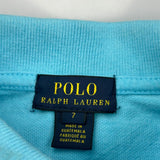 Age 7 Polo By Ralph Lauren Polo Shirt - Small Blue Cotton