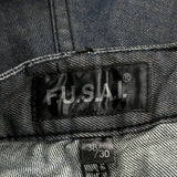 Fusai Hip Hop Jeans - 36W 28L Grey Denim