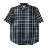 Carhartt Checked Short Sleeve Shirt - Large White Cotton