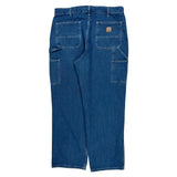 Carhartt Double Knee Carpenter Jeans - 38W 32L Blue Cotton