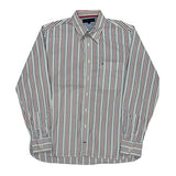 Tommy Hilfiger Striped Shirt - Large Multicoloured Cotton
