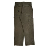 Dickies Double Knee Carpenter Pants - 30W 31L Gray Cotton
