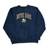 Notre Dame Logo 7 College Sweatshirt - XL Navy Cotton Blend