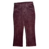 Levis Cord Trousers - 28″ Waist Purple Cotton