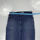 Carhartt Double Knee Carpenter Trousers - 36W 32L Blue Cotton Blend