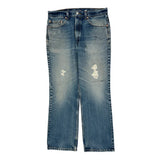 Levis 517 Boot Cut Jeans - 33W 30L Blue Cotton
