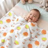 Minky Fleece Sensory Baby Blanket - Cha Chaan Teng Blankets - The Wee Bean