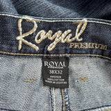 Royal Premium Jeans - 38W 32L Blue Cotton