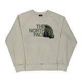 The North Face Graphic Sweatshirt - Large Cream Cotton