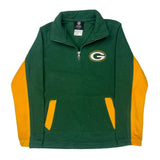 Age 8 Green Bay Packers Nfl Football 1/4 Zip - Small Green Polyester