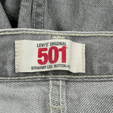 Levis 501 Jeans - 36W 31L Gray Cotton