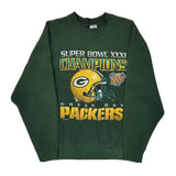Green Bay Packers Fruit Of The Loom Nfl Sweatshirt - Large Green Cotton