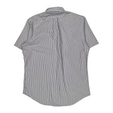 Ralph Lauren Striped Short Sleeve Shirt - Medium Blue Cotton