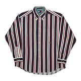 Tommy Hilfiger Striped Shirt - Large Multicoloured Cotton