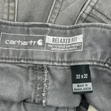 Carhartt Double Knee Carpenter Pants - 32W 31L Gray Cotton