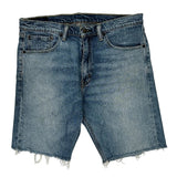 505 Levis Denim Shorts - 33W 10L Blue Cotton
