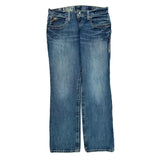 Ariat Boot Cut Jeans - 34W 32L Blue Cotton