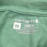 Carhartt T-Shirt - 2XL Green Cotton