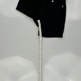 True Religion Skinny Denim Shorts - 28W US 2 Black Cotton Blend