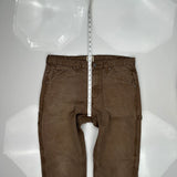 Schmidt Carpenter Pants - 38W 34L Brown Cotton
