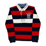 Age 6-7 Tommy Hilfiger Striped Rugby Shirt - Small Navy Cotton