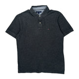 Tommy Hilfiger Polo Shirt - Large Grey Cotton