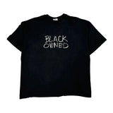Black Owned Hanes Single Stitch T-Shirt - 2XL Black Cotton