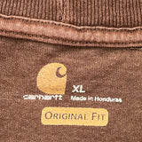 Carhartt Long Sleeve T-Shirt - XL Brown Cotton