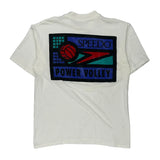 Power Volley Speedo Single Stitch T-Shirt - Large White Cotton