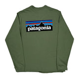 Patagonia Long Sleeve T-Shirt - Medium Green Cotton