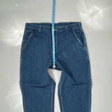 Carhartt Double Knee Carpenter Pants - 38W 32L Blue Cotton