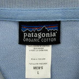 Patagonia Polo Shirt - Large Blue Cotton