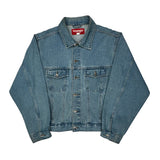 Wrangler Denim Jacket - XL Blue Cotton