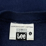 Made In USA Lee Sweatshirt - Large Navy Cotton