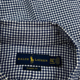 Ralph Lauren Checked Short Sleeve Shirt - 2XL Blue Cotton