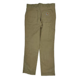Carhartt Carpenter Trousers - 31W 32L Khaki Cotton