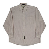 Tommy Hilfiger Striped Shirt - Large Red Cotton